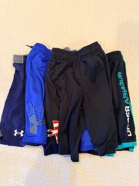 Under Armour Boys' 4 pack Athletic Shorts - Kids Bottoms
